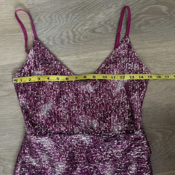 Lulus Pink Sequin Mini Dress Small - Picture 7 of 7